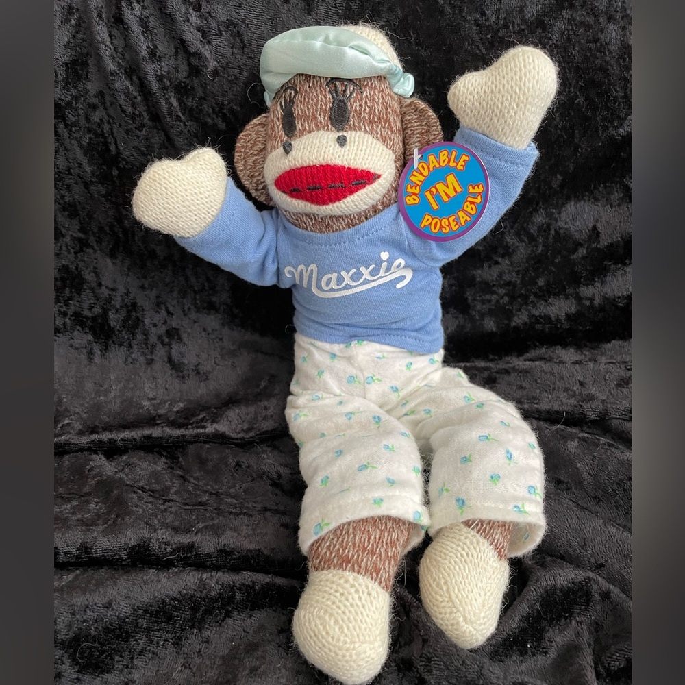 Sock Monkey- Brand New! Small 12 inch”
